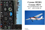 Cessna 172RG-S Checklist